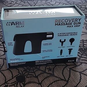 NEW Warm Relax Recovery Massage Gun Max Grip